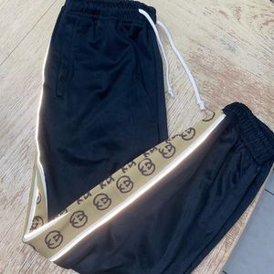 Loose technical jersey jogging pant
